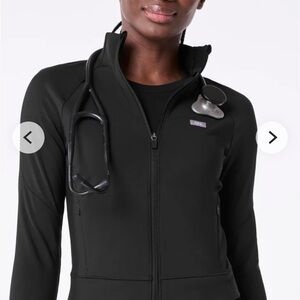 Figs Black Utility Jacket for Women